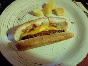 Salchicha "beyond meat"  #Veganuary at Natura Colinas in Valencia