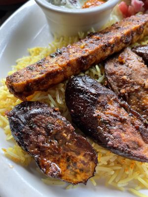 Aubergine and tempeh  at Morococo Cafe - 모로코코 카페 in Seoul