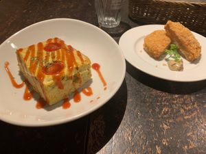 tofu omelet and cutlets  at AIN SOPH.Journey in Kyoto