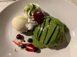Matcha Pancake (GF) - well worth the twenty minute prep time!   at AIN SOPH.Journey in Kyoto