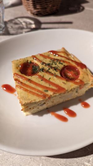 Spanish tofu omelette at AIN SOPH.Journey in Kyoto