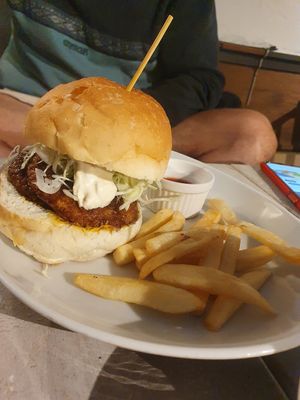 Soy cutlet burger at AIN SOPH.Journey in Kyoto