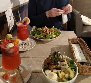 Teriyaki fried "chicken", taco rice and raspberry cream sodas at AIN SOPH.Journey in Kyoto