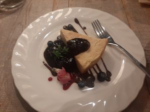 Vegan cheescake, so good! at AIN SOPH.Journey in Kyoto