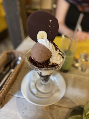 Chocolate banana parfait   at AIN SOPH.Journey in Kyoto