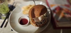 Soy cutlet burger at AIN SOPH.Journey in Kyoto