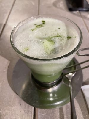 Heavenly matcha latte  at AIN SOPH.Journey in Kyoto