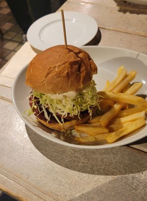 Soy cutlet burger at AIN SOPH.Journey in Kyoto
