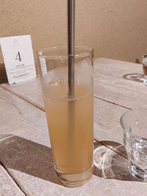 Apple juice (~800¥) at AIN SOPH.Journey in Kyoto