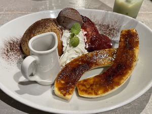 chokolate pancakes  at AIN SOPH.Journey in Kyoto
