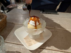 Vegan pudding at AIN SOPH.Journey in Kyoto