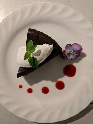 vegan chocolate cake at AIN SOPH.Journey in Kyoto