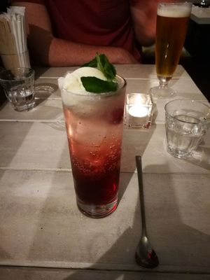 Ice cream soda at AIN SOPH.Journey in Kyoto