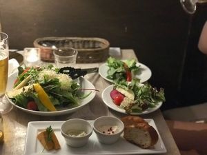 “Cheese” and salad at AIN SOPH.Journey in Kyoto