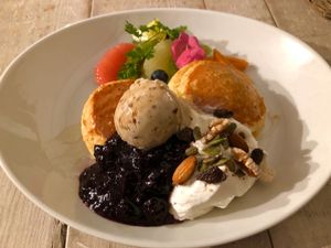 Would come back just for these pancakes at AIN SOPH.Journey in Kyoto