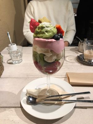 seasonal parfait at AIN SOPH.Journey in Kyoto