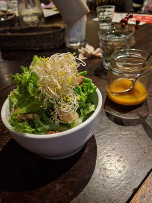 Nut salad. Crunchy and delicious! at AIN SOPH.Journey in Kyoto