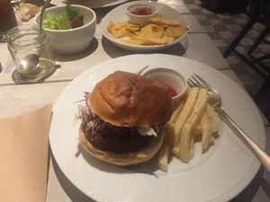 Hamburger set  at AIN SOPH.Journey in Kyoto