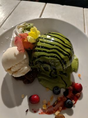 Green tea pancake at AIN SOPH.Journey in Kyoto