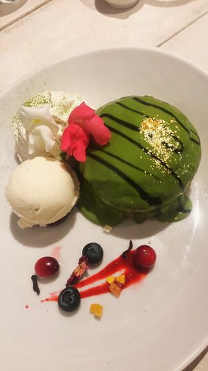 Matcha pancake at AIN SOPH.Journey in Kyoto
