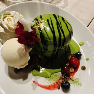 Matcha pancakes  at AIN SOPH.Journey in Kyoto
