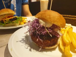 Burger with sansho pepper sauce  at AIN SOPH.Journey in Kyoto