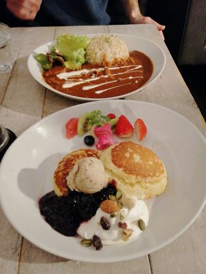 Curry and pancakes at AIN SOPH.Journey in Kyoto