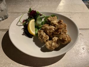 Appetizer - fried ‚chicken‘  at AIN SOPH.Journey in Kyoto