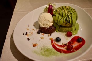 Matcha pancakes at AIN SOPH.Journey in Kyoto