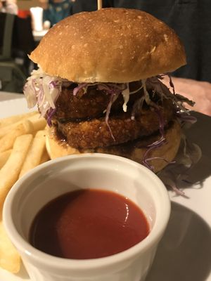 Faux cutlet burger at AIN SOPH.Journey in Kyoto