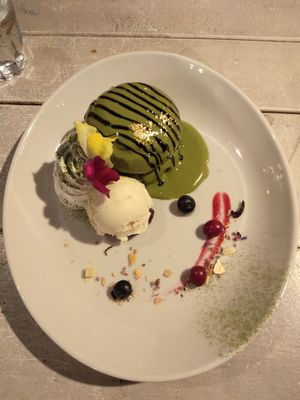 Matcha pancakes at AIN SOPH.Journey in Kyoto