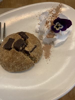 Chocolate chip cookie (like a mixture of a sugar cookie and a chocolate chip)  at The Butcher's Son in Auckland