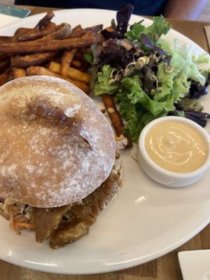 Chicken burger  at The Butcher's Son in Auckland