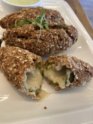 Jalapeño poppers (spicy!) at The Butcher's Son in Auckland