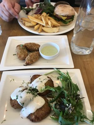 Beyond burger, jalapeño poppers, and artichoke ‘crab’ cakes at The Butcher's Son in Auckland