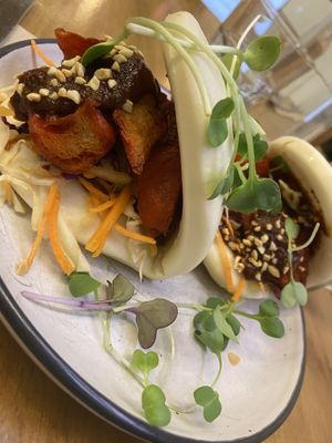 Vegan Pork Bun  Bao   at The Butcher's Son in Auckland
