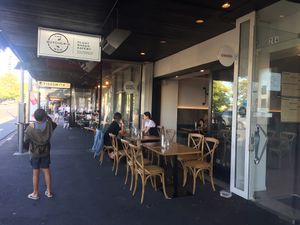 Outside seating  at The Butcher's Son in Auckland