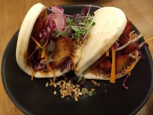 Pork bao at The Butcher's Son in Auckland