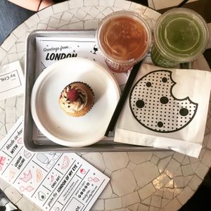 Cake and tea  at By Chloe - Covent Garden in London