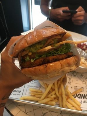 Guac burger was delicious  at By Chloe - Covent Garden in London