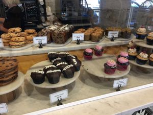 Cake counter at By Chloe - Covent Garden in London