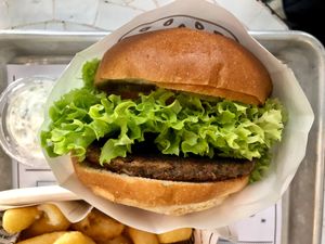 Traditional burger at By Chloe - Covent Garden in London