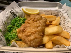 Fish and chips at By Chloe - Covent Garden in London