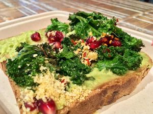 Tostada con aguacate at By Chloe - Covent Garden in London