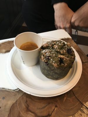 Matcha muffin  at By Chloe - Covent Garden in London