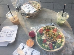 Takeaway salads at By Chloe - Covent Garden in London