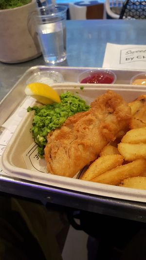Tofish and chips at By Chloe - Covent Garden in London