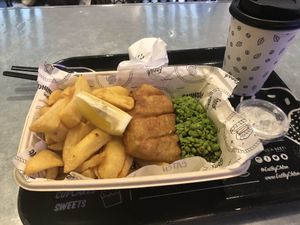 Fish and chips at By Chloe - Covent Garden in London