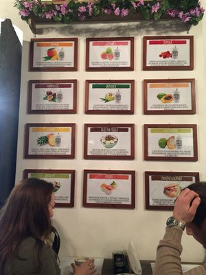 Juices at Escosazio in Rome