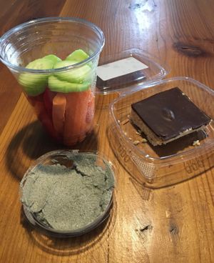 My raw vegan snack at Raw Deal in Menomonie